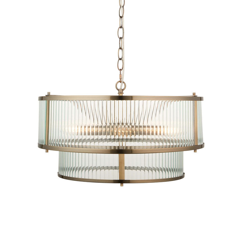Ridgeton 5 Pendant Light Antique Brass