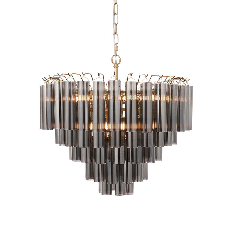 Toulouse 12 Pendant Light Smokey Grey Lustre glass