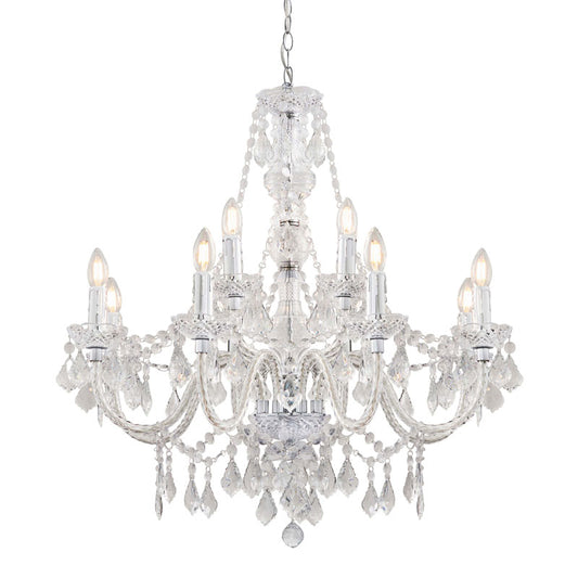 Trafford 5 Pendant Light Antique Silver