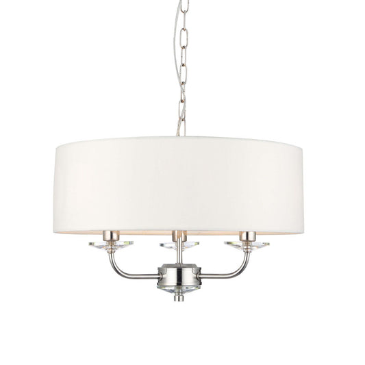 Nixon 3 Pendant Light Bright Nickel