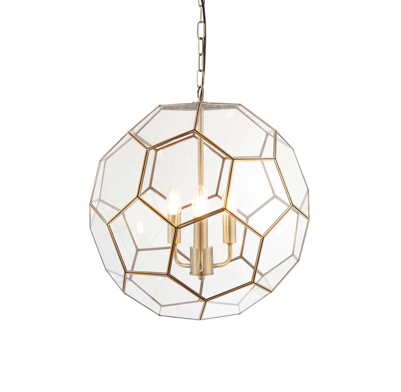 Miele 3 Pendant Light Antique Brass