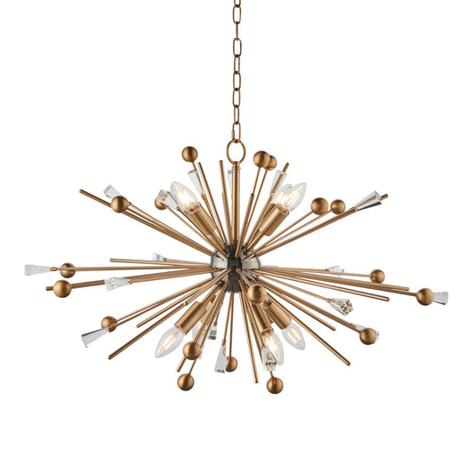 Orcia 8 Pendant Aged Brass