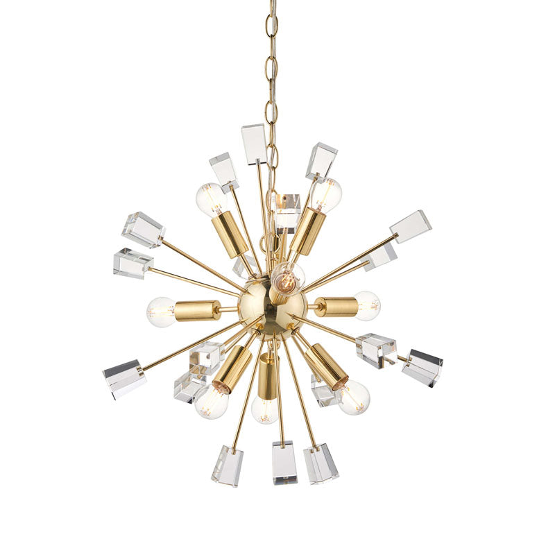 Miro 9 Pendant Light Brass