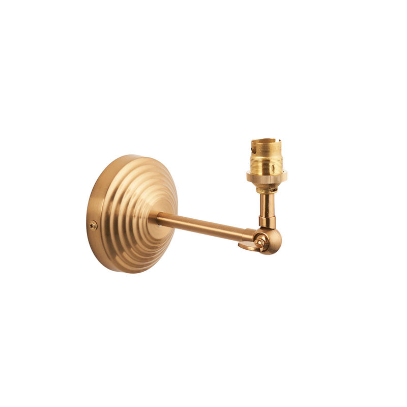 Obelisk Wing 1 Wall Light Fitting Brushed Brass