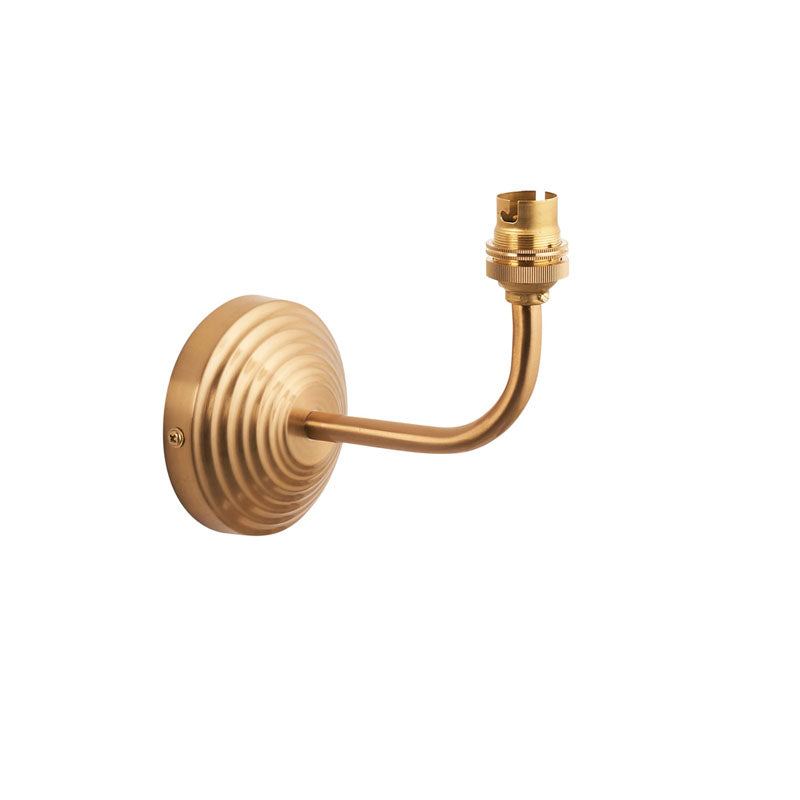 Obelisk Arc 1 Wall Light Fitting Brushed Brass