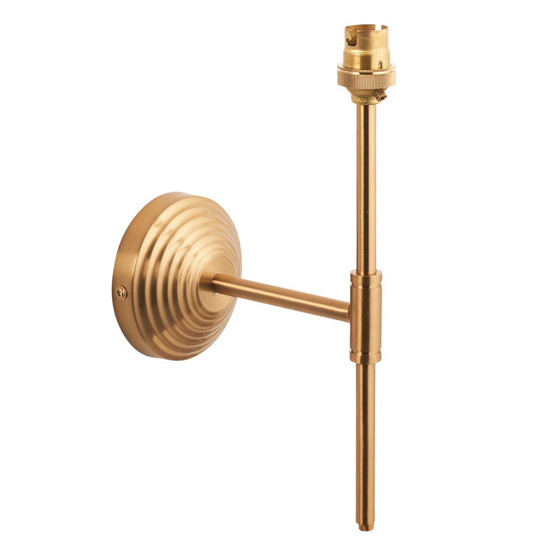 Obelisk T Bar 1 Wall Light Fitting Brushed Brass