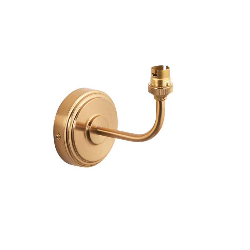 Step Arc 1 Wall Light Fitting Brushed Aged Brass