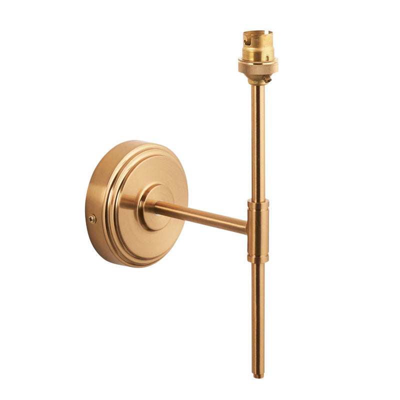 Step T Bar 1 Wall Light Fitting Brushed Aged Brass