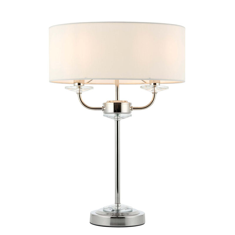 Nixon Table Lamp Bright Nickel