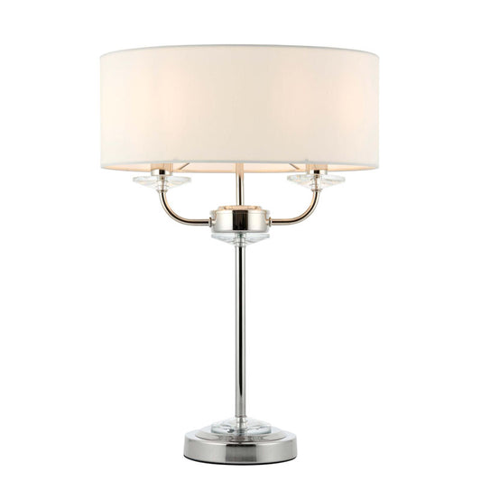 Nixon Table Lamp Bright Nickel