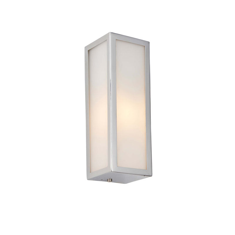 Newham Bathroom 1 Wall Light Chrome/Frosted