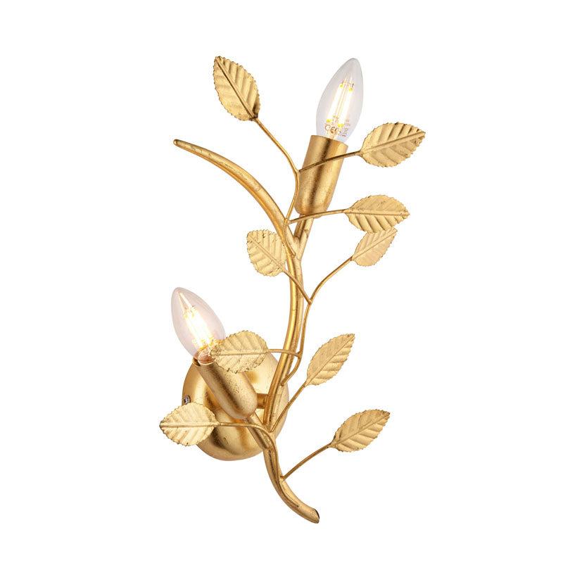 Linette 2 Wall Light Gold Leaf