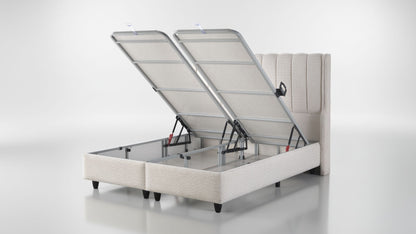 The Light Berry Luxury Ottoman Bed | LED Accent lights
