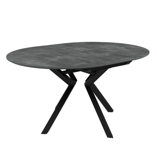 Lorenzo 120-160Cm Extending Ceramic Look Dining Table