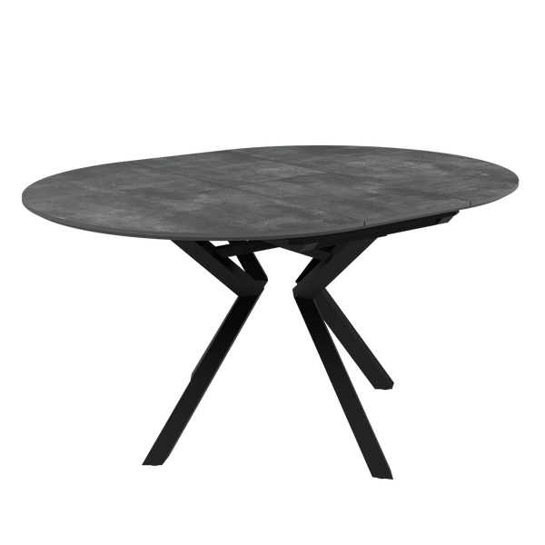 Lorenzo 120-160Cm Extending Ceramic Look Dining Table