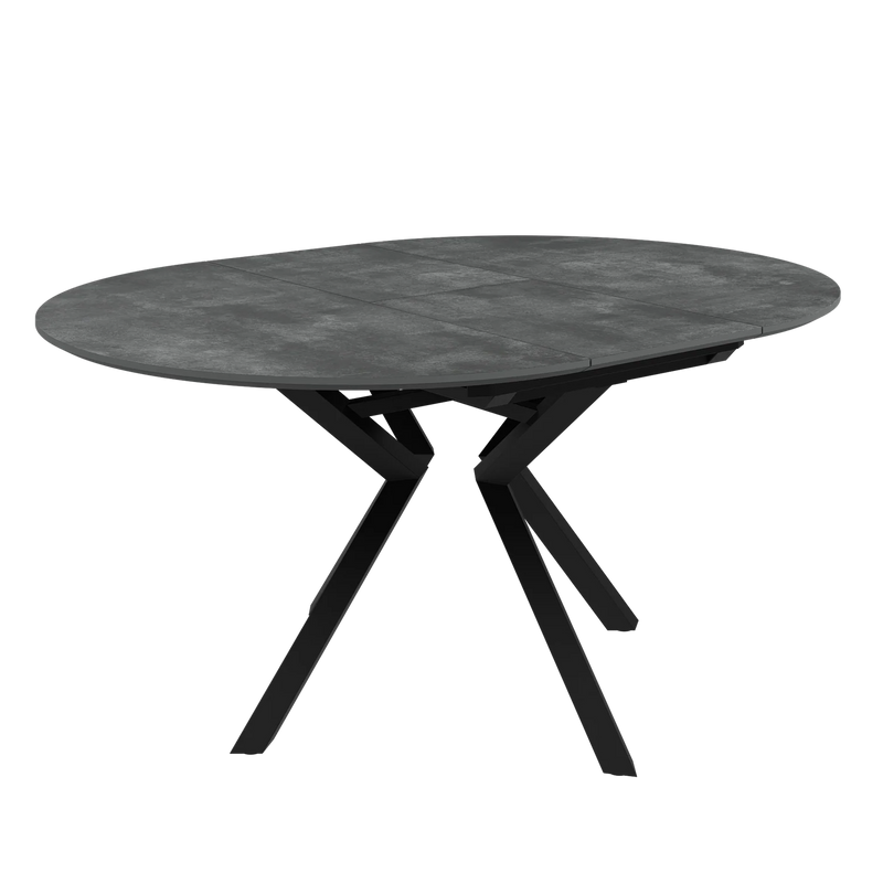 Lorenzo 120-160Cm Extending Ceramic Look Dining Table