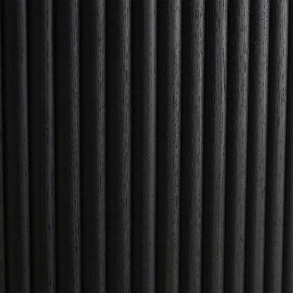 Louis Black Fluted Extending Dining Table