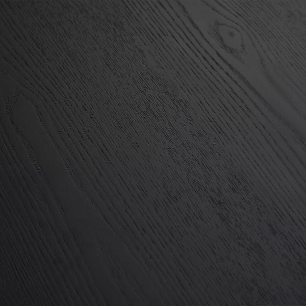 Louis Black Fluted Extending Dining Table