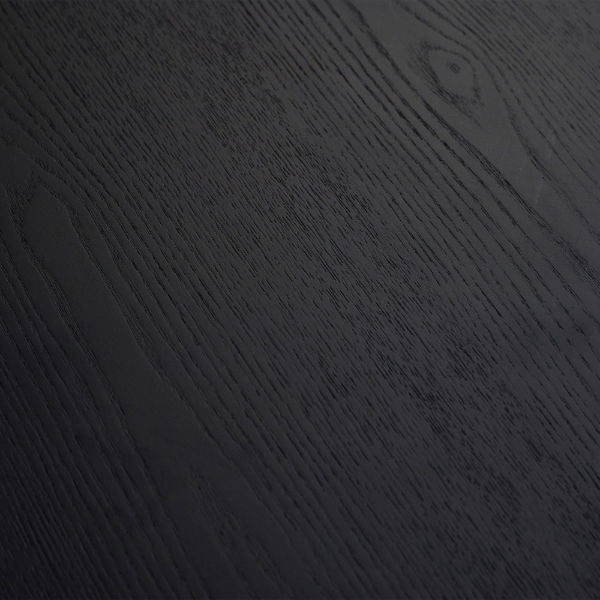 Louis Black Fluted Round Dining Table