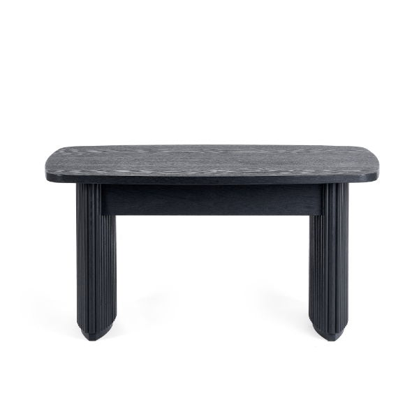 Louis Black Fluted Compact Coffee Table