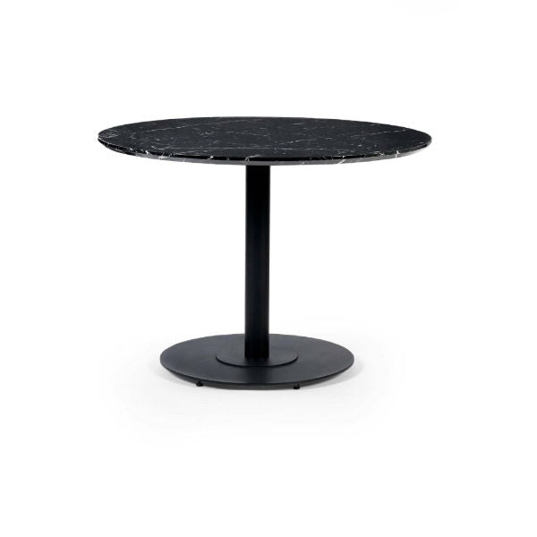Luca Black Marble Round Dining Table