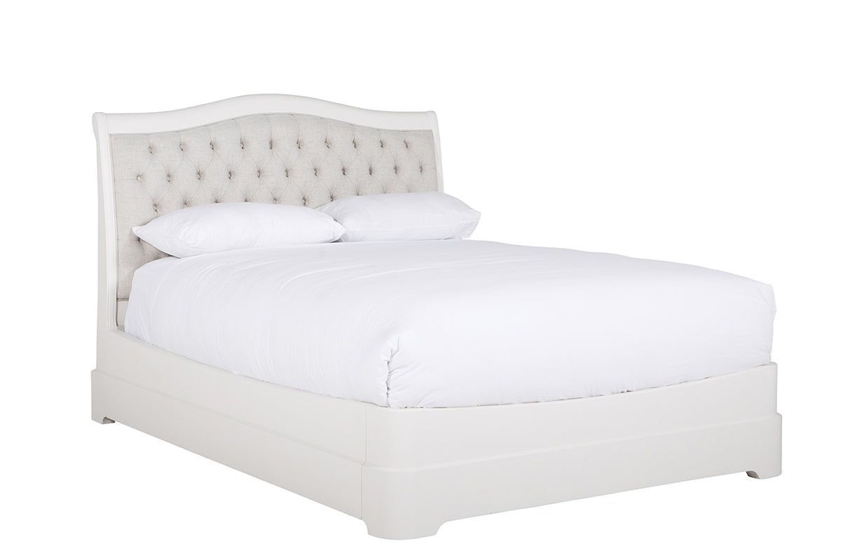 Mabel Bed | 6ft | Acacia | Upholstered Headboard