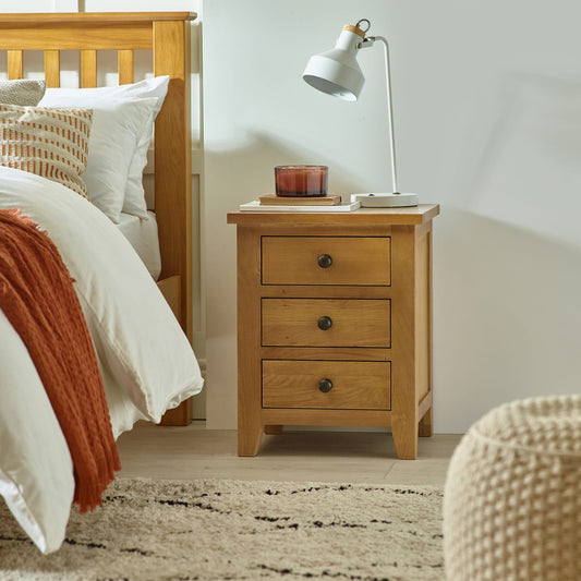 Marlborough 3 Drawer Bedside