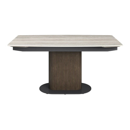 Modena 160-220cm Travertine Ceramic Extending Dining Table