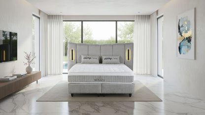 The Monaco Luxury Ottoman Bed | LED Lights