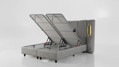 The Monaco Luxury Ottoman Bed | LED Lights