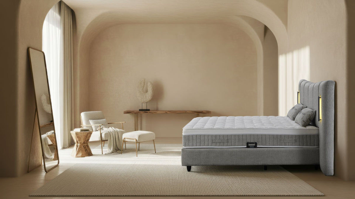 The Monaco Luxury Ottoman Bed | LED Lights