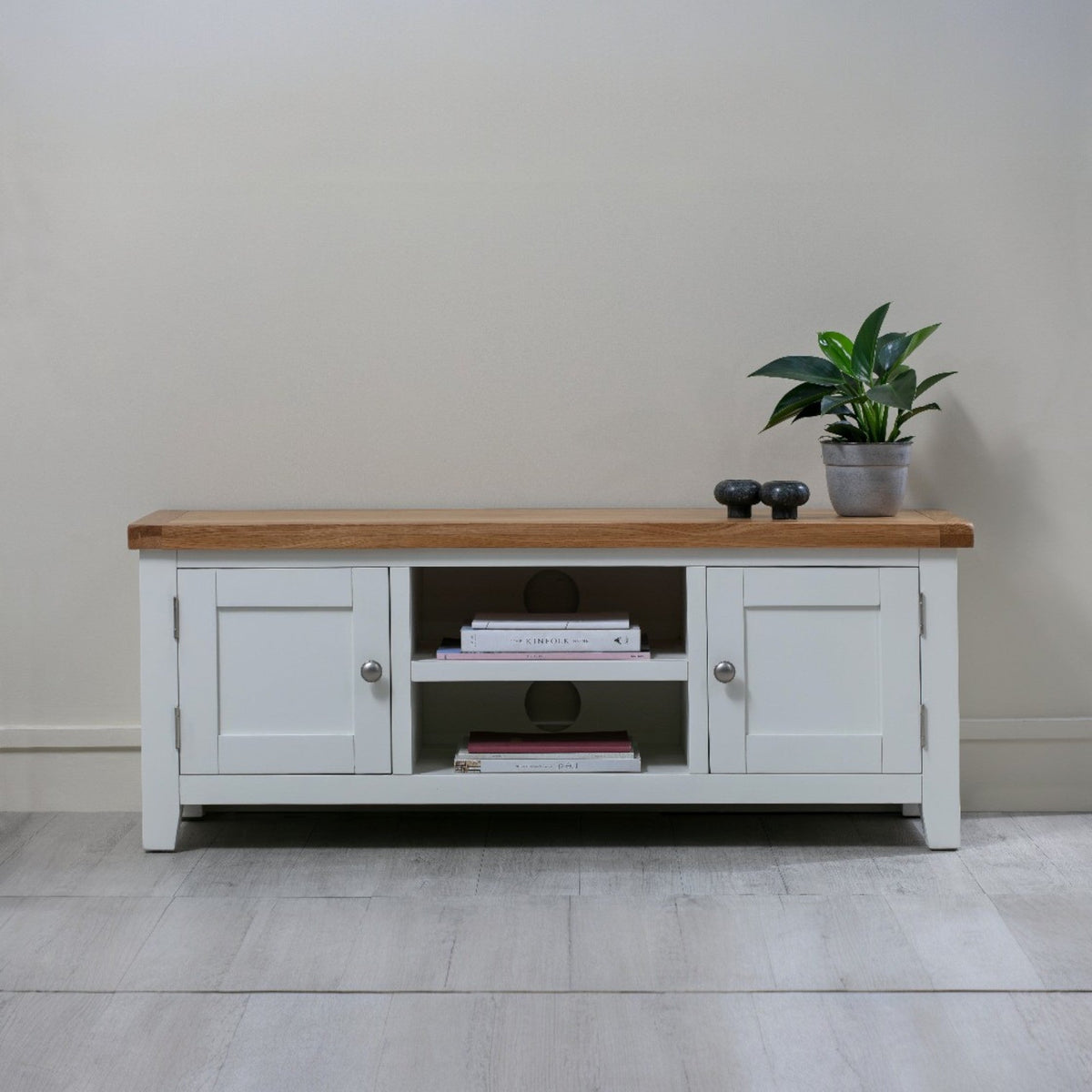 MELBOURNE WHITE PLASMA TV CABINET