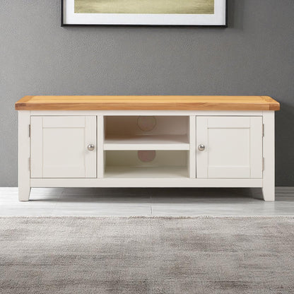 MELBOURNE WHITE PLASMA TV CABINET