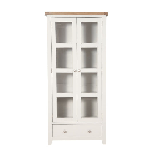 MELBOURNE WHITE DISPLAY CABINET