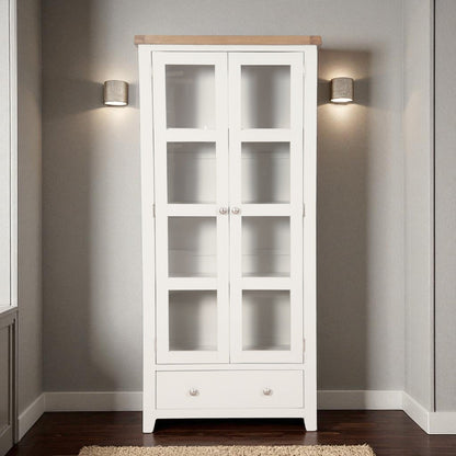 MELBOURNE WHITE DISPLAY CABINET