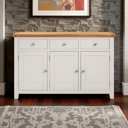 MELBOURNE WHITE 3 DOOR SIDEBOARD