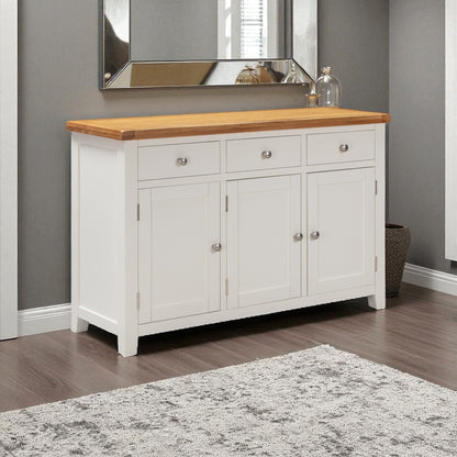 MELBOURNE WHITE 3 DOOR SIDEBOARD