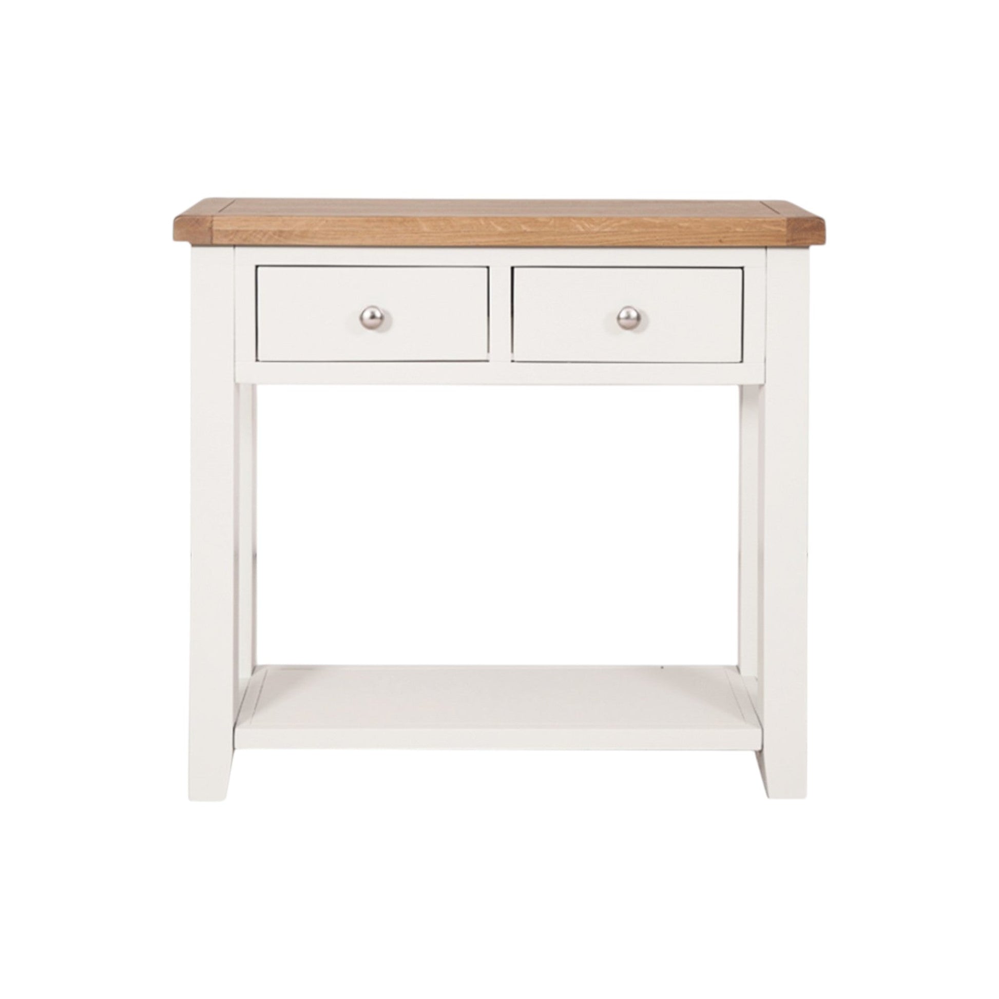 MELBOURNE WHITE 2 DRAWER CONSOLE TABLE