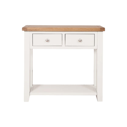 MELBOURNE WHITE 2 DRAWER CONSOLE TABLE