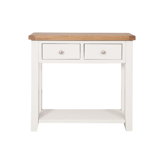 MELBOURNE WHITE 2 DRAWER CONSOLE TABLE