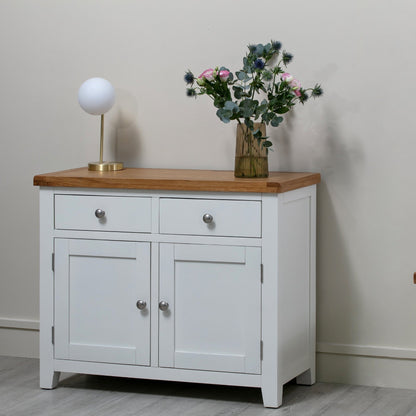 MELBOURNE WHITE 2 DOOR SIDEBOARD