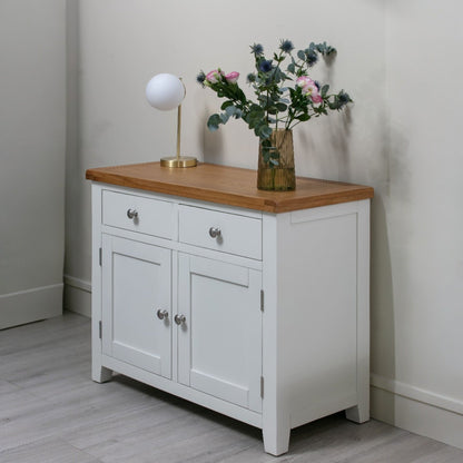 MELBOURNE WHITE 2 DOOR SIDEBOARD