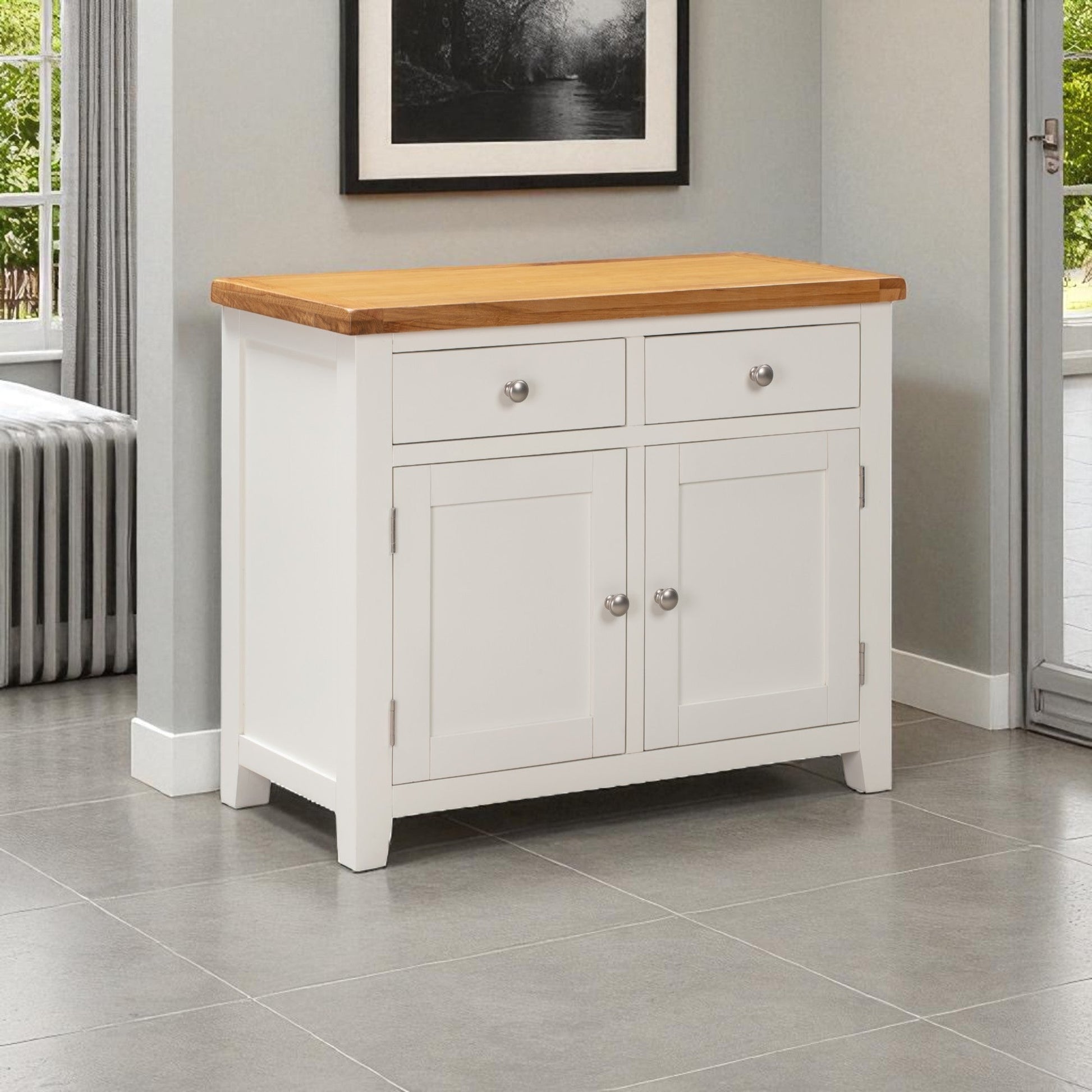 MELBOURNE WHITE 2 DOOR SIDEBOARD