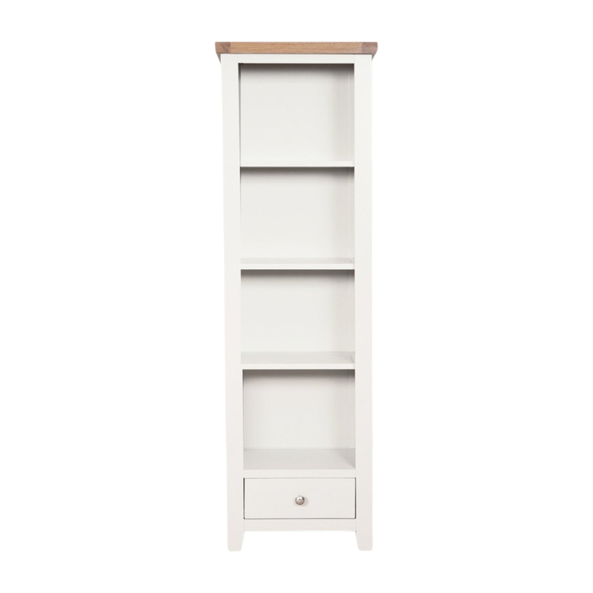 MELBOURNE WHITE SLIM BOOKCASE