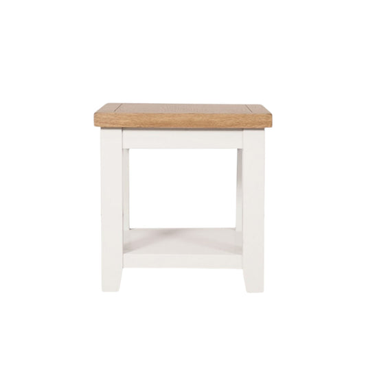 MELBOURNE WHITE LAMP TABLE