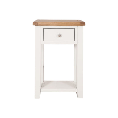 MELBOURNE WHITE 1 DRAWER CONSOLE TABLE