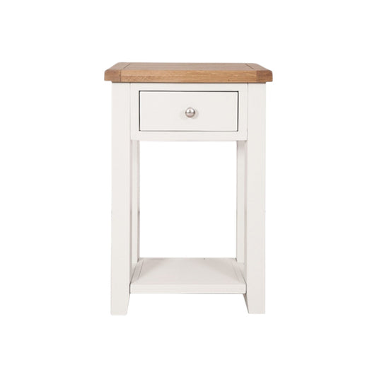 MELBOURNE WHITE 1 DRAWER CONSOLE TABLE