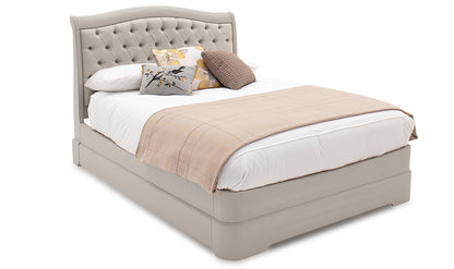 Mabel Bed | 6ft | Acacia | Upholstered Headboard