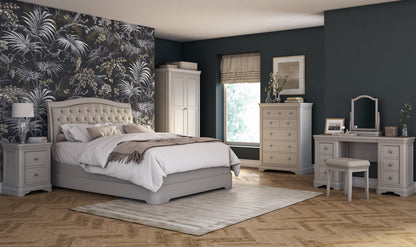 Mabel Bed | 6ft | Acacia | Upholstered Headboard