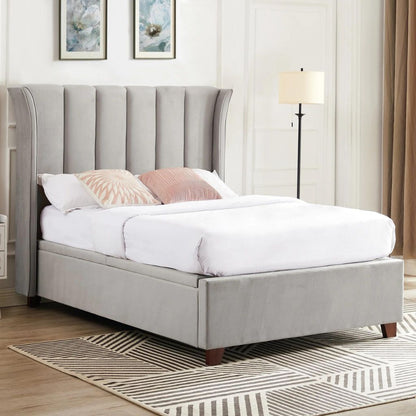 Mia Light Grey Ottoman Storage Bed